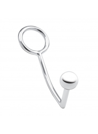 Кольцо на пенис с анальным стимулятором Stainless Steel Anal Hook   Cock Ring - BlueLine - в Липецке купить с доставкой