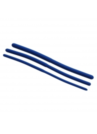 Набор из 3 синих силиконовых уретральных расширителей Invasion Silicone Urethral Sound Trainer Set - XR Brands - купить с доставкой в Липецке