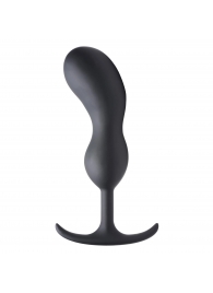 Черный массажер простаты с утяжелителями Premium Silicone Weighted Prostate Plug XL - 20,8 см. - XR Brands - в Липецке купить с доставкой