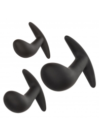 Набор из 3 черных стимуляторов простаты Silicone Prostate Kit - California Exotic Novelties - в Липецке купить с доставкой