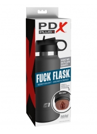 Смуглый мастурбатор-вагина в корпусе-бутылке F*ck Flask - Pipedream - в Липецке купить с доставкой