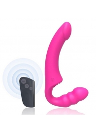 Розовый безремневой страпон Straples Strap-On Dildo - Erokay - купить с доставкой в Липецке