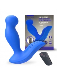 Синий вибромассажер простаты 3,5’’ Remote Control P-spot Massager - 12,5 см. - Erokay - в Липецке купить с доставкой