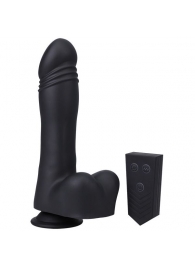 Черная мини-машина на присоске Piston Thruster - Doc Johnson - купить с доставкой в Липецке