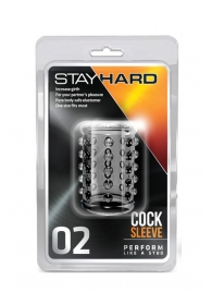 Прозрачная насадка на пенис с шишечками STAY HARD COCK SLEEVE 02 CLEAR - Blush Novelties - в Липецке купить с доставкой