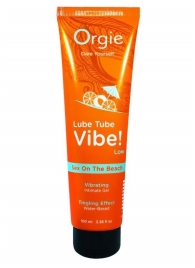 Гель с эффектом вибрации Lube Tube Vibe Low Sex On The Beach - 100 мл. - ORGIE - купить с доставкой в Липецке