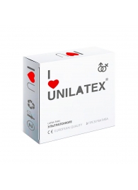 Ультратонкие презервативы Unilatex Ultra Thin - 3 шт. - Unilatex - купить с доставкой в Липецке