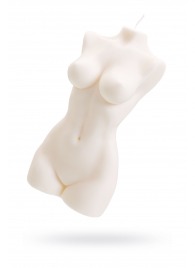 Белая интерьерная свеча в форме женского торса - 850 гр. - Pecado - купить с доставкой в Липецке