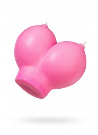 Розовая свеча «Сиськи» - 150 гр. - Pecado - купить с доставкой в Липецке