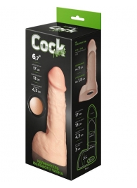 Телесный фаллоудлинитель с мошонкой Cock Next - 17 см. - LOVETOY (А-Полимер) - в Липецке купить с доставкой