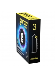 Супертонкие презервативы Ganzo Invisible - 3 шт. - Ganzo - купить с доставкой в Липецке