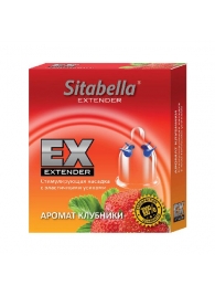 Стимулирующая насадка Sitabella Extender  Клубника - Sitabella - купить с доставкой в Липецке