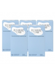 Набор из 5 упаковок ультратонких презервативов Pleasure Lab (по 12 шт.) - Pleasure Lab - купить с доставкой в Липецке