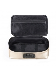 Золотистая сумочка для хранения игрушек Discreet Box - Dorcel - купить с доставкой в Липецке