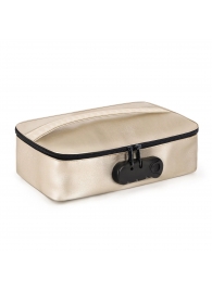 Золотистая сумочка для хранения игрушек Discreet Box - Dorcel - купить с доставкой в Липецке