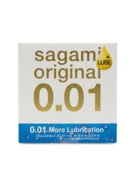 Увлажнённый презерватив Sagami Original 0.01 Extra Lub - 1 шт. - Sagami - купить с доставкой в Липецке
