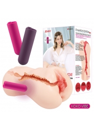 Мастурбатор-вагина с вибрацией Jenny Onahole edition 005 - KOKOS - в Липецке купить с доставкой
