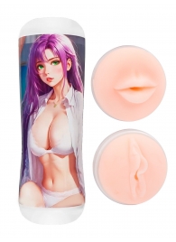 Двусторонний мастурбатор аниме - ротик и вагина - Tokyo Style - в Липецке купить с доставкой