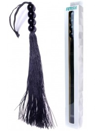 Черная силиконовая плеть - 37 см. - Boys of Toys - купить с доставкой в Липецке