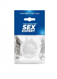 Эрекционное кольцо с мягкой стимулирующей насадкой - Sex Expert - в Липецке купить с доставкой