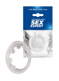 Эрекционное кольцо с мягкой стимулирующей насадкой - Sex Expert - в Липецке купить с доставкой