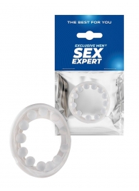 Эрекционное кольцо со стимулирующими шариками на поверхности - Sex Expert - в Липецке купить с доставкой