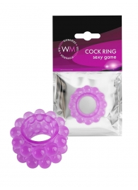 Лиловое эрекционное кольцо с 2 рядами стимулирующих шариков - Erowoman-Eroman - в Липецке купить с доставкой