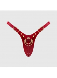 Красный пояс для фиксации насадок Strap-On-Me Leatherette Harness Fabulous - Strap-on-me - купить с доставкой в Липецке