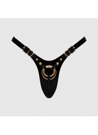 Черный пояс для фиксации насадок Strap-On-Me Leatherette Harness Fabulous - Strap-on-me - купить с доставкой в Липецке