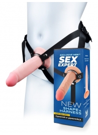 Мужской полый страпон на регулируемых ремнях - 18,5 см. - Sex Expert - купить с доставкой в Липецке