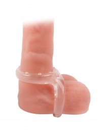 Прозрачное двойное эрекционное кольцо - Sex Expert - в Липецке купить с доставкой