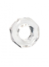 Прозрачное эрекционное кольцо в форме гайки - Sex Expert - в Липецке купить с доставкой