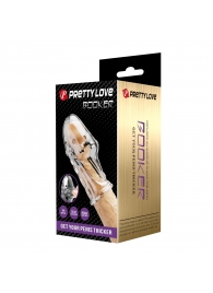 Прозрачная насадка на пенис Booker - 8 см. - Baile - в Липецке купить с доставкой