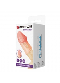 Телесная насадка на пенис Booker - 8 см. - Baile - в Липецке купить с доставкой