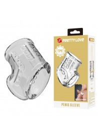 Прозрачная насадка на пенис и мошонку - Baile - в Липецке купить с доставкой