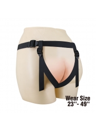 Черные трусики харнесс с платформой Caludio I - Baile - купить с доставкой в Липецке