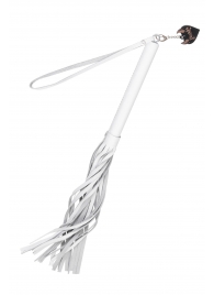 Белая кожаная плеть - 50 см. - Pecado - купить с доставкой в Липецке