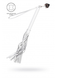 Белая кожаная плеть - 50 см. - Pecado - купить с доставкой в Липецке