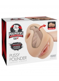 Телесный мастурбатор-вагина Pussy Pounder Squeeze Stroker - Pipedream - в Липецке купить с доставкой