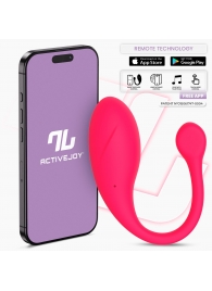 Ярко-розовое интерактивное виброяйцо Bulby - Intoyou