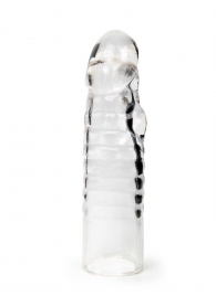 Прозрачная закрытая насадка на член - 15 см. - Sex Expert - в Липецке купить с доставкой