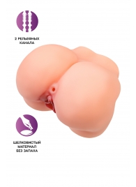 Реалистичный мастурбатор в форме попки с 2 любовными входами - No Name - в Липецке купить с доставкой