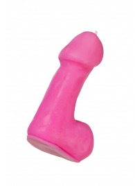 Розовая свеча в форме пениса - 47 гр. - Pecado - купить с доставкой в Липецке