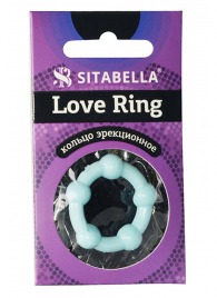 Цветное эрекционное кольцо Love Ring с бусинами - Sitabella - в Липецке купить с доставкой