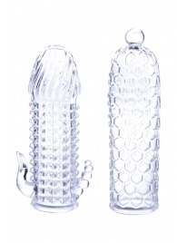 Набор из 2 прозрачных насадок на член Seductive Tickler Sleeves Set - NMC - в Липецке купить с доставкой