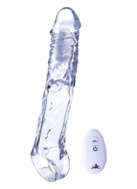 Прозрачная насадка-удлинитель Length Enhancer With Bullet с подхватом - 22,3 см. - NMC - в Липецке купить с доставкой