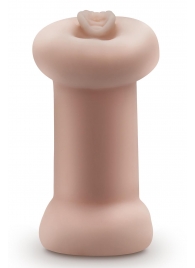 Телесный люминесцентный двусторонний мастурбатор Tasha - Blush Novelties - в Липецке купить с доставкой