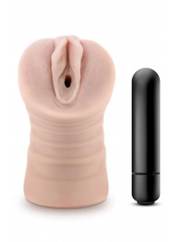 Телесный мастурбатор-вагина Ayumi с вибрацией - Blush Novelties - в Липецке купить с доставкой