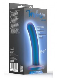 Синяя насадка с гладкой поверхностью Surrender 5.75 Inch Intermediate Pegging Dildo - 14,6 см. - Blush Novelties - купить с доставкой в Липецке