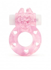 Розовое эрекционное виброкольцо в форме зайчика - 1137 - в Липецке купить с доставкой